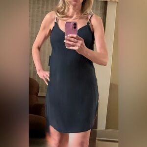 NWT Black Slip Dress with Delicate Straps